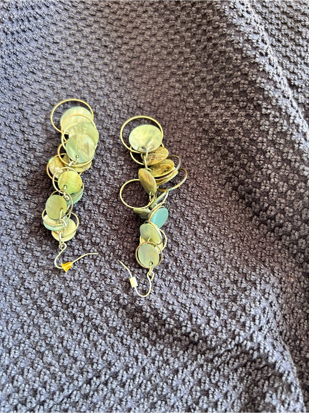 Gold-Tone Disc Cluster Dangle Earrings - Women Jewelry